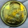 Italy 20 euro proof pattern leonardo da Vinci stunning color proof coin Image 3