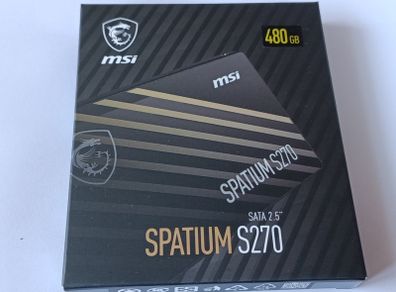 Msi Spatium S270 480gb Ssd  New