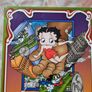 Vintage 2001 betty boop beauty and the beast metal sign 43x30 In excellent condition Image 3