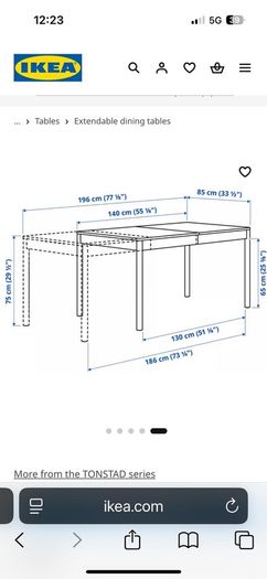 brown oak extendable table