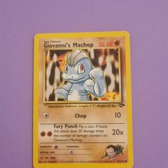 Giovanni's Machop Pokemon card from Gym Challenge (72/132)