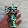 Disney World Mickey Mouse Statue of Liberty Glass Christmas Ornament Damaged NO NOSE Please see photos Image 7