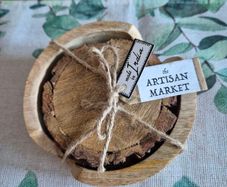 Brand new wooden coasters