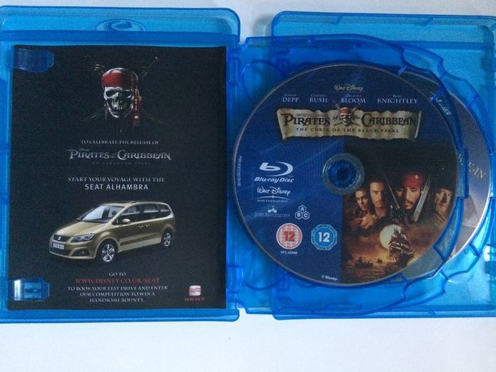 Pirates Of The Caribbean (Quadrilogy Collection Boxset) Johnny Depp [4xBlu-ray Movies]