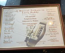 Signed A Musical Tribute to Larry Roddy poster - limited edition