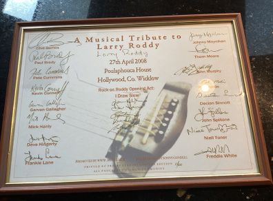 Signed A Musical Tribute to Larry Roddy poster - limited edition