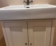 Tavistock Bathroom sink, unit and mirror