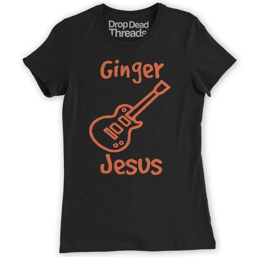 Ginger Jesus Ed Sheeran Parody Fan Women's Fitted Music T-Shirt Gig Top New