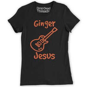 Ginger Jesus Ed Sheeran Parody Fan Women's Fitted Music T-Shirt Gig Top New