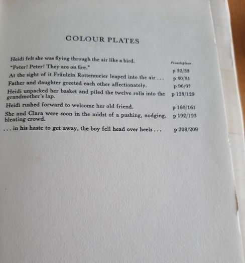 HEIDI vintage hardback book