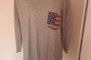 Rainbow grey top size UK20/22 EU48/50 Postage included