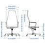 ikea gaming chair Huvudspelare black Image 2