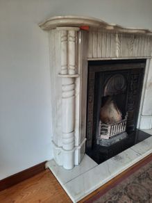 Marble fireplace