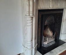Marble fireplace
