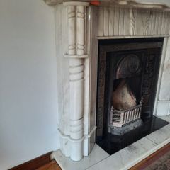Marble fireplace