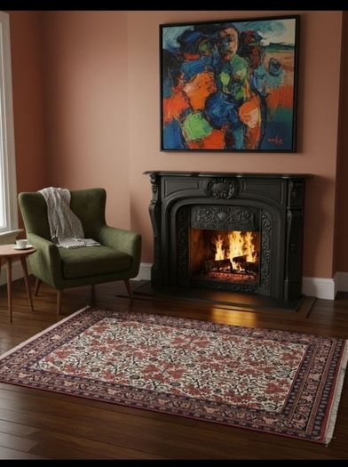 Two Beautiful  Persian Bidjar Hand Knotted Rugs Carpets