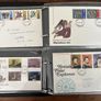 Collection of 80 UK First Day Cover stamps 1970 to 1979 in album with 10 extra pages Image 6