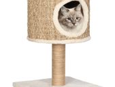 Cat Tree with Condo and Scratching Post 52 cm Seagrass