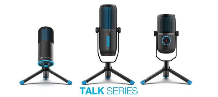 JLab Talk Pro USB Microphone - PC Mic, Podcast, Condenser Streaming Microphone, Gaming & Computer Desk, Plug & Play with USB C, Professional Quality, 4 Directional Pattern Modes, Volume Control