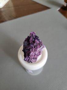 Ruby corundum crystal