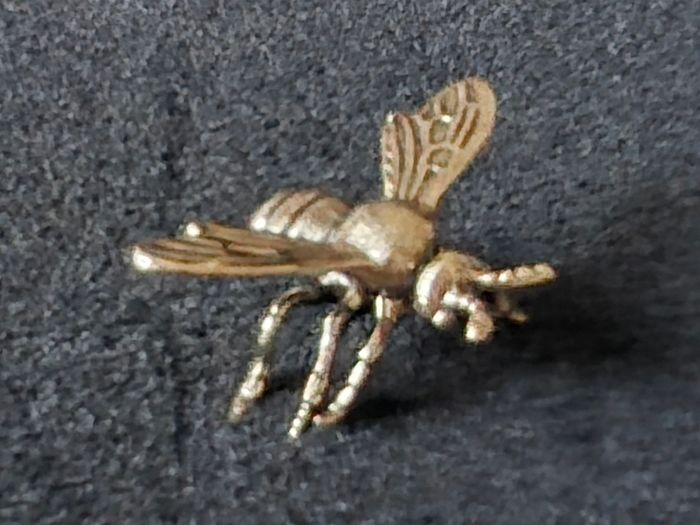 3 brass bees. Solid brass.