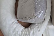 U-Shaped Maternity Pregnancy Pillow + Extra Grey Cover