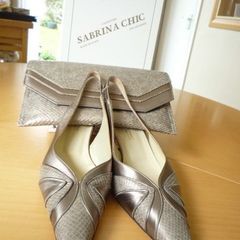 SABRINA CHIC Ladies shoes&matchingClutch Bag
