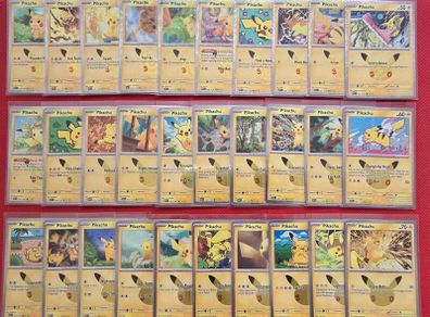 Pokemon 30th Celebration Binder + 30 Pikachus set