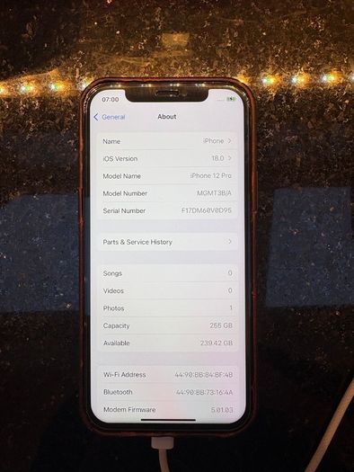 iPhone 12Pro 256GB Pacific Blue - Unlocked - Device Only