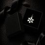 Vintage 935 Sterling Silver & Cubic Zirconia Flower Pendant Image 2