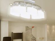 main image for ad Ceiling Lamp with Ellipsoid Glass Shades 2 pcs E14