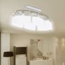 Ceiling Lamp with Ellipsoid Glass Shades 2 pcs E14 Image 5