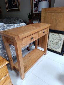 xlarge oak console table