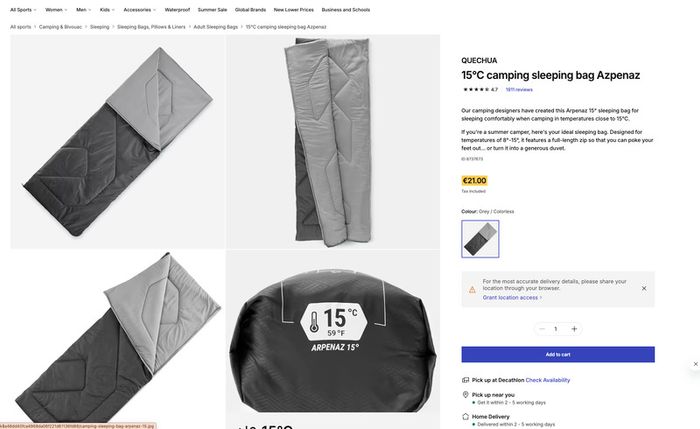 Decathlon Quechua Camping Tent + Sleeping Bags