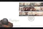 2005 Great Britain Bicentenary of the Battle of Trafalgar Commemorative Stamps Addressed First Day Cover (FDC) with Edinburgh pictorial cancel.