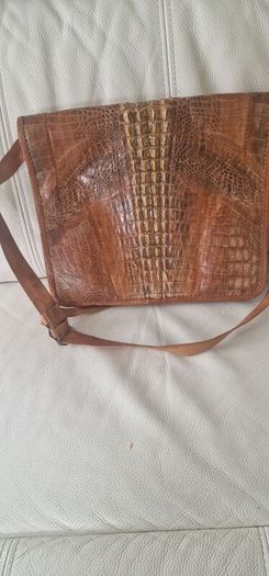 Genuine crocodile handbag
