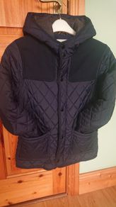 SALE E15  Navy Zara Winter Coat.  Age 13-14