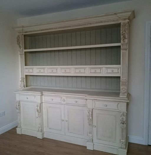 Hand painted wooden dresser