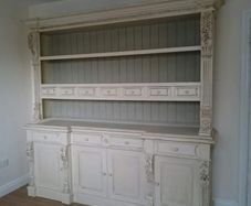 Hand painted wooden dresser