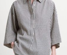 French Connection Monochrome Striped Relaxed Shirt