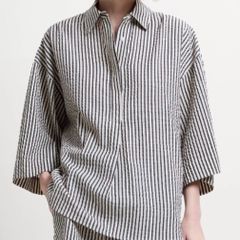 French Connection Monochrome Striped Relaxed Shirt