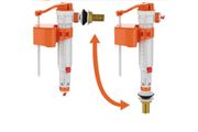 Ibergrif M20521 Toilet Cistern Bottom Side Fill Valve Adjustable Telescopic Urinal Flush Valves Parts M13-17 (3/8") Plastic &amp; Brass