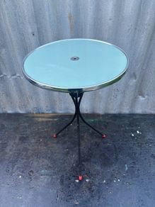 Vintage Petit space-age Atomic sidetable c1960