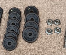 Cast Iron Adjustable Dumbbell Set