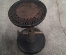 Vintage gas Brass burner working