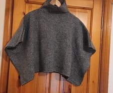 Irish made 100% merino wool poncho