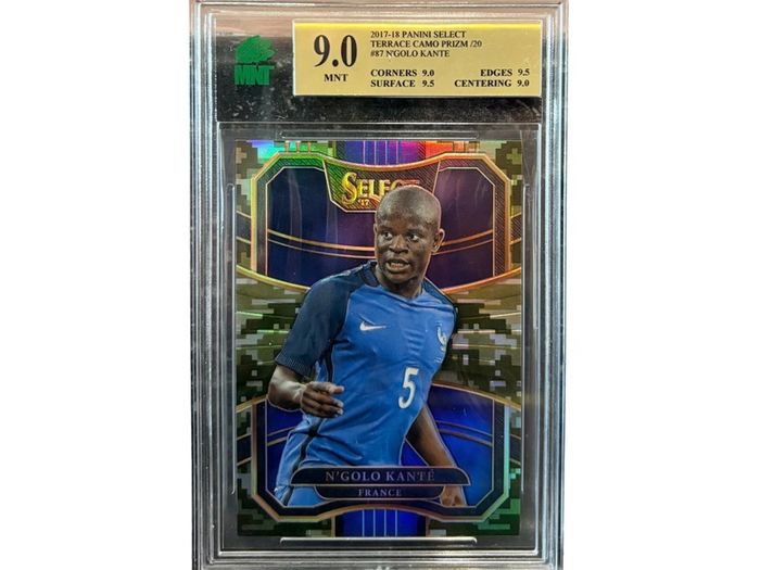 9.0 Mnt 2017-18 Panini Select Terrace Camo Prizm /20 #87 N'golo Kante