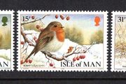 1988 Isle of Man Christmas Manx Birds Commemorative Stamps Mint Never Hinged (MNH)