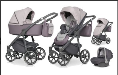 Riko Marla 3in1 (pushchair + carrycot + car seat + nappy bag)