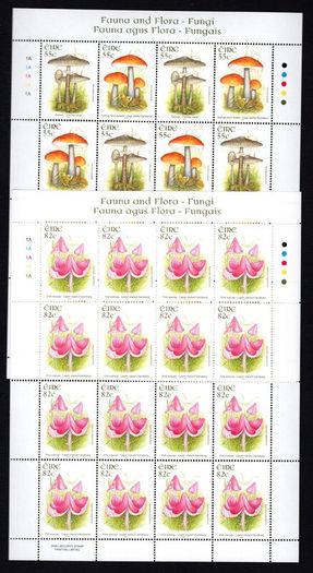 2008 Ireland Fauna & Flora: Fungi Commemorative Stamp Sheetlet Plate 1A1A1A1A Mint Never Hinged (MNH)